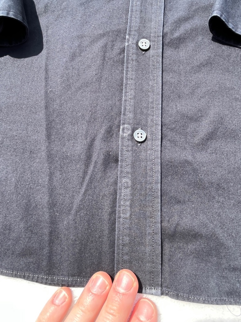 Croft & Barrow Men’s Black Button Down Dress Shirt 20 34/35 Classic Fit - Picture 12 of 13